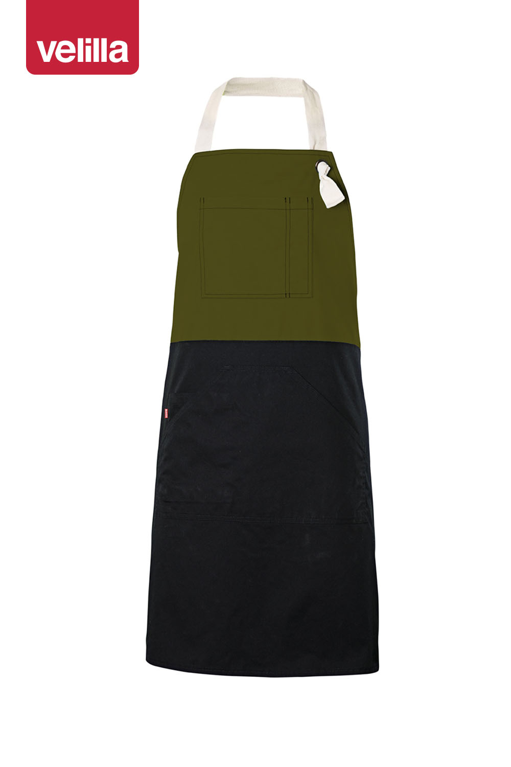Delantal peto bicolor 404210B - Imagen 2